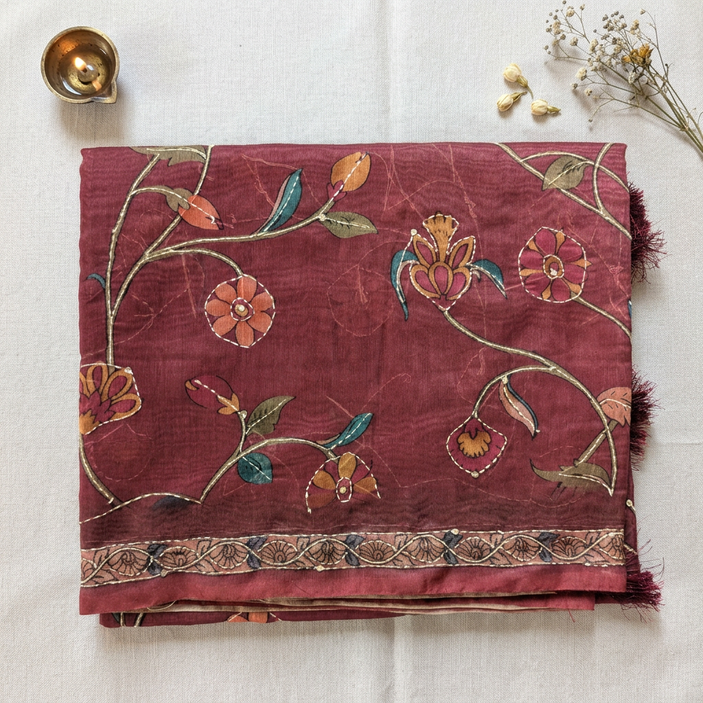 Revised folded saree photo