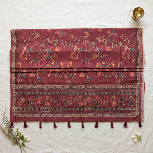 Revised open-pallu saree photo